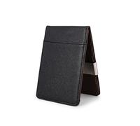 AfitLulu Mens Wallet Flip LeatherWallets for MenSlim Wallets for Men with Metal Clip, Slim Credit Card Holder Men’s Bifold Wallet with 5 Credit Card Slots (Brown)