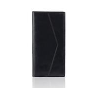 AfitLulu Mens Wallets Retro Slim Wallets for Men, Bifold Card Holder Wallet PU Leather Men's Wallet with 11 Credit Card Slots, 3 Bill Sections, 1 ID Window and 1 Zipper Coin Pocket (Black)