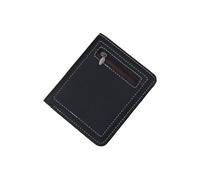 AfitLulu Mens Wallets Soft PU Leather Slim Wallets for Men, Mens Small Wallet Bifold Business Card Holder Wallet Simple Credit Card Wallet with 6 Credit Card Slots and Coin Zipper Pocket (Black)