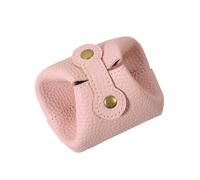 AfitLulu Mini Wallet for Men and Women, Foldable Design Coin Bag, Small Purse with Buckle, Soft PU Leather, Small Purse, Portable Mini Coin Bag, Coin Purse, pink, 8 x 7.5 x 3 cm / 3.14 x 2.95 x 1.18