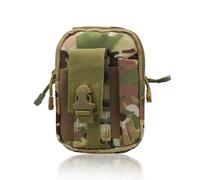 AfitLulu Molle Pouches Tactical EDC Pouch with 2-Layer Zipper Pocket and Phone Pouch, Utility Belt EDC Gadgets Multifunctional Leg Bag Expand Accessory Tool Bag for Outdoor (Style 1)