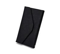 AfitLulu RFID Blocking Passport Wallet, Envelope Shape Big PU Leather Passport Holder Wallet for Passport, Card, Cash, Document, Business RFID Blocking Travel Wallet, Great Gift for He/Her, Black,