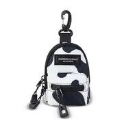 AfitLulu Small Coin Bag, Mini Backpack-Shaped Purse with Zip and Carabiner, 2 Pockets, Coin Purse, Mini Key Pocket, Coin Purses with Removable Neck Strap, Cow Pattern, 10x7x5cm, Moderno