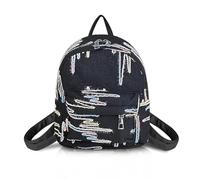 AfitLulu Women Backpack Lightweight Fashion Ladies Backpack with 2 Zippered Pockets, Women's Fashion Backpacks Casual Small Daypack Ladies Handbag with Adjustable Strap (Black)