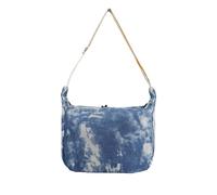 AfitLulu Women’s Shoulder Bags Crescent Bag Tie-dye Style Canvas Dumpling Bag Womens Cross Body Bag Casual Crossbody Bag Hobo Bag with Zipper and Adjustable Shoulder Strap (Blue)