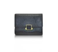 AfitLulu Women Wallets Retro Ladies Purse with 2-Inch ID Window and 5 Card Slots, Ladies Wallet Short Womens Purse Small Wallet for Women to Organizational Cards, ID Card, Photos, Coin (Black)