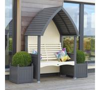 AFK Premium Cottage Arbour Charcoal & Cream 2 Seat