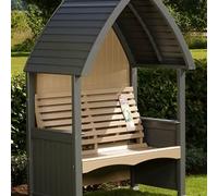 AFK Premium Cottage Arbour Charcoal & Nutmeg 2 Seat