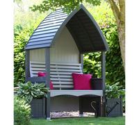 AFK Premium Cottage Arbour Charcoal & Stone 2 Seat