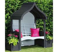 AFK Premium Orchard Arbour Charcoal & Stone 2 Seat