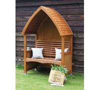 AFK Wooden Garden Arbour 'cottage Stained' In Beech Stain