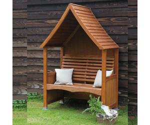 AFK Wooden Garden Arbour 'goodwood' In Beech Stain