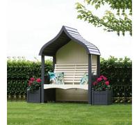 Afk Wooden Orchard Arbour Charcoal & Cream
