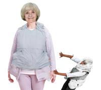 AFLEPCBRQ Anti-Fall Clothing, App Anti-Fall Airbag Vest, Protective Vest for The Elderly with Remote Monitoring Alarm/Positioning for Help, Women's Size:Gray-M