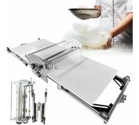 AFLEPCBRQ Commercial Dough Sheeter Machine, Electric Puff Pastry Sheeter, Stainless Steel - No Manual Flipping Required, Folding Dough Rolling Tool for Croissants