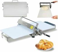 AFLEPCBRQ Folding Dough Rolling Machine, Croissant Dough Laminator, Small Dough Slicer, Dough Machine Thickness Adjustable, for Fondant, Croissants, Pizza and Puff Pastry