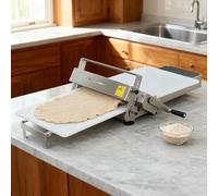 AFLEPCBRQ Manual Rolling pin with Adjustable Dough Thickness, Foldable Rolling pin with Rolling Board, Manual Rolling pin for Pizza, Croissants, Pastries and Fondant