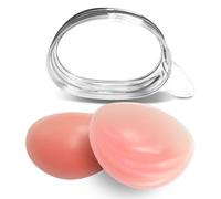 AFLIFLI 1 Pair Non-Sticky Silicone Bra Inserts Pads, Breast Enhancer Push Up, Chicken Cutlets Bra Insert, Silicone Bra Padding Insert, Pink
