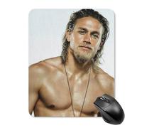 AFLJNYNN Charlie hunnam Performance Grip Mouse Pad Stylish Environment Protective Smooth Compact Play Surface