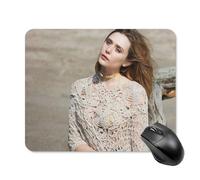 AFLJNYNN Elizabeth olsen Minimalist Notebook Slim Performance Desk Mouse Pad Design Compact Non-Slip Stylish Simple
