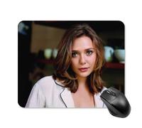 AFLJNYNN Elizabeth olsen Secure Rubber Modern Play Mouse Pad Coating Essential Desk Lightweight Players Desktop