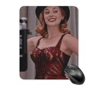 AFLJNYNN Elizabeth olsen Ultra-Thin Pad Reliable PC Hygienic Mouse Pad Tasks Lightweight Office Laptop Responsive
