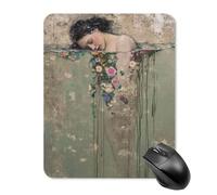 AFLJNYNN Gustav klimts the kiss Desk Mouse Pad Waterproof Quiet Portable Design Digital Smooth Simple School Mousepad