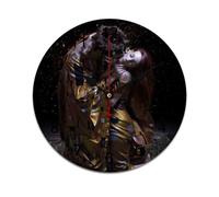 AFLJNYNN Gustav klimts the kiss Frameless minimalist PVC clock with whisper-quiet seconds, designed to fit seamlessly into bedrooms, living rooms, or professional offices.
