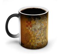 AFLJNYNN Gustav klimts The kiss Funny Ceramic Cup with Hidden Image for Hot Drinks