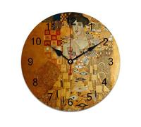 AFLJNYNN Gustav klimts the kiss Lightweight and silent, this minimalist wall clock with PVC build and frameless style fits perfectly in modern bedrooms or classrooms.