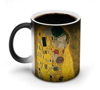 AFLJNYNN Gustav klimts The kiss Magic Heat Sensitive Coffee Cup with Custom Text