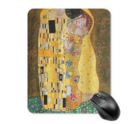AFLJNYNN Gustav klimts the kiss Ultra-Thin Pad Reliable PC Hygienic Mouse Pad Tasks Lightweight Office Laptop Responsive