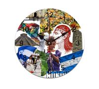 AFLJNYNN Honduras flagge Lightweight PVC clock with silent sweeping seconds and minimalist frameless construction, suitable for various home or professional settings.