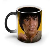 AFLJNYNN Jackie chan Ceramic Magic Cup with Hidden Heat Print