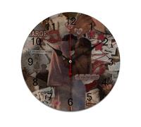 AFLJNYNN Jackson avery Frameless PVC wall clock with silent sweep seconds and clean minimalist design, perfect for bedrooms, classrooms, or professional spaces.
