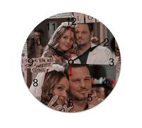 AFLJNYNN Jackson avery Silent sweeping PVC clock with clean minimalist aesthetics and durable PVC construction, great for bedrooms, classrooms, or dining rooms.