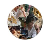 AFLJNYNN Jacob elordi Designed with eco-conscious PVC, this frameless wall clock offers a silent operation and minimalist style suitable for diverse interior spaces.