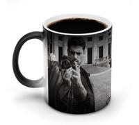 AFLJNYNN Michele morrone Funny Message Cup Appears with Hot Water Magic