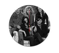 AFLJNYNN Nathan scott Lightweight PVC clock with silent sweeping seconds and minimalist frameless construction, suitable for various home or professional settings.