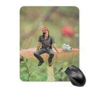AFLJNYNN Norman reedus Quiet Desk Performance Console Comfortable Support School Mouse Responsive Mouse Pad PC