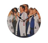 AFLJNYNN Patrick dempsey doctor Lightweight and silent PVC wall clock designed with minimalist style and frameless construction, perfect for bedroom or office walls.
