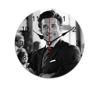 AFLJNYNN Patrick dempsey doctor Lightweight minimalist PVC clock featuring silent operation and frameless construction, suitable for bedrooms, classrooms, or dining areas.