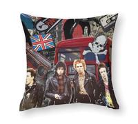 AFLJNYNN Sid Vicious Throw Pillow Covers Hidden Zipper Cozy Comfort Durable for Reading Nook