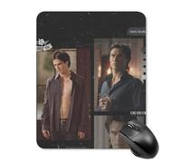 AFLJNYNN Team damon salvatore Design Protective Mouse Pad Reliable Digital Tracking Decorative Flexible Rubber PC Workstation