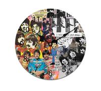 AFLJNYNN The beatles Frameless PVC clock with silent sweeping second hand and clean minimalist style, suitable for bedrooms, dining rooms, or workspaces.