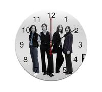 AFLJNYNN The beatles Lightweight frameless PVC clock featuring silent sweep seconds and minimalist design, suitable for bedrooms, living rooms, or offices.