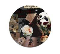 AFLJNYNN The phantom of the opera Eco-conscious PVC wall clock with quiet sweeping seconds and minimalist frameless construction, ideal for home, office, or classroom use.