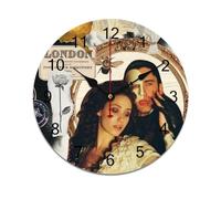 AFLJNYNN The phantom of the opera Frameless PVC clock with silent sweep seconds and clean minimalist aesthetics, suitable for home, office, or classroom walls.