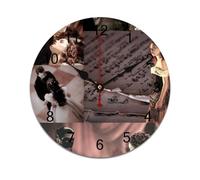 AFLJNYNN The phantom of the opera Lightweight PVC wall clock featuring silent sweep seconds and minimalist frameless design, ideal for home, office, or study room décor.