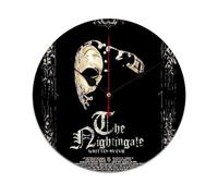 AFLJNYNN The phantom of the opera Silent sweeping PVC clock with clean minimalist design and frameless structure, great for bedrooms, living rooms, or study spaces.